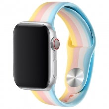 Силиконовый ремешок Rainbow для Apple watch 38mm / 40mm - купить на Floy.com.ua
