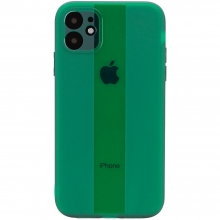 Чехол TPU Glossy Line Full Camera для Apple iPhone 12 (6.1") Зеленый - купить на Floy.com.ua