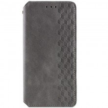 Кожаный чехол книжка GETMAN Cubic (PU) для Samsung Galaxy A34 5G Серый - купить на Floy.com.ua