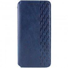 Кожаный чехол книжка GETMAN Cubic (PU) для Samsung Galaxy A24 4G Синий - купить на Floy.com.ua