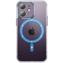 Чехол TPU+PC Colorful with MagSafe для Apple iPhone 12 (6.1") Blue - купить на Floy.com.ua