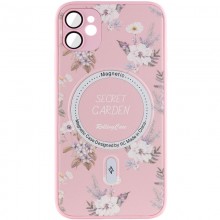 TPU+PC чехол Secret Garden with MagSafe для Apple iPhone 12 (6.1") Pink - купить на Floy.com.ua