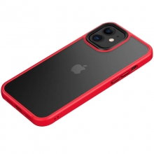 TPU+PC чехол Metal Buttons для Apple iPhone 11 (6.1") Красный - купить на Floy.com.ua