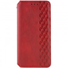 Кожаный чехол книжка GETMAN Cubic (PU) для Samsung Galaxy A24 4G Красный - купить на Floy.com.ua