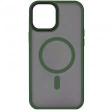 TPU+PC чехол Metal Buttons with MagSafe для Apple iPhone 15 Pro Max (6.7") Зеленый - купить на Floy.com.ua
