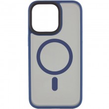 TPU+PC чехол Metal Buttons with MagSafe для Apple iPhone 15 Pro Max (6.7") Синий - купить на Floy.com.ua