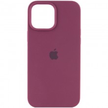 Чехол Silicone Case Full Protective (AA) для Apple iPhone 15 Pro Max (6.7") Бордовый - купить на Floy.com.ua