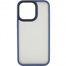 TPU+PC чехол Metal Buttons для Apple iPhone 15 Pro Max (6.7") Синий - купить на Floy.com.ua