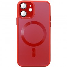 Чехол TPU+Glass Sapphire Midnight with MagSafe для Apple iPhone 12 (6.1") Красный - купить на Floy.com.ua