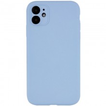 Чехол Silicone Case Full Camera Protective (AA) NO LOGO для Apple iPhone 12 (6.1") Голубой - купить на Floy.com.ua